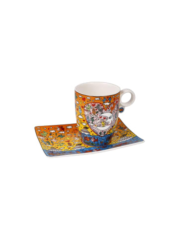 Goebel Künstlertasse mit Untertasse " James Rizzi The Romance of the Sea " in The Romance of the Sea