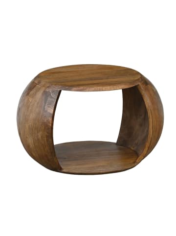 FineBuy Couchtisch in Braun / Mango / 60x46x36