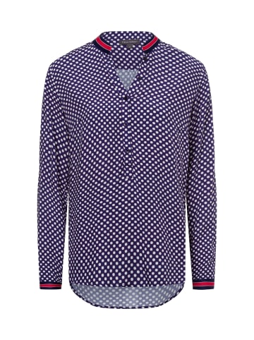 Franco Callegari Blusenshirt in weiß blau - 0026