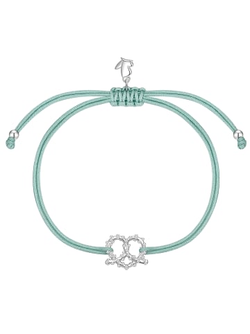 Glanzstücke München Oktoberfest Armband Herz-Breze aus Edelstahl in silber