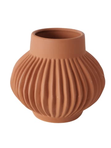 Boltze Keramikvase mit Dekor, ALTENA in Braun, Ø 18 x (H) 16 cm
