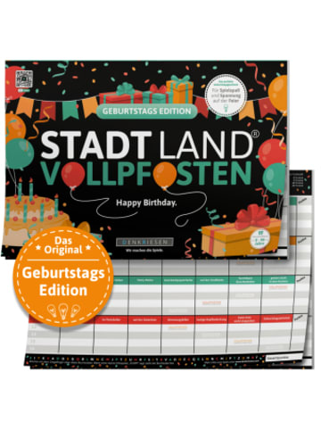 DENKRIESEN Spiel - DENKRIESEN - STADT LAND VOLLPFOSTEN® - GEBURTSTAGS EDITION - "