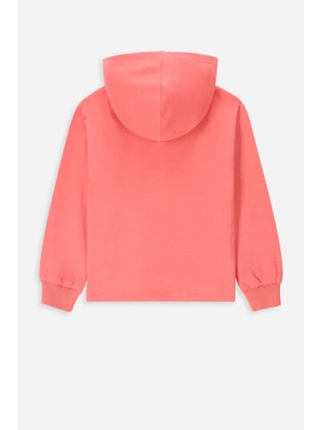Coccodrillo Sweatshirt mit Reißverschluss in korallenrot