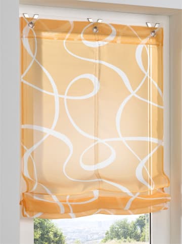 Heine Raffrollo in gelb-weiß