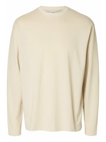 SELECTED HOMME Rundhalspullover für Damen in beige
