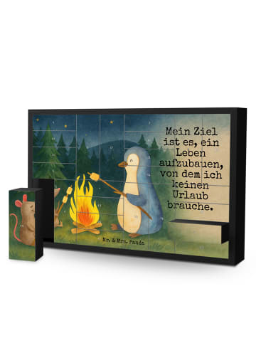 Mr. & Mrs. Panda Befüllbarer Adventskalender Pinguin Lagerfeuer ... in Weiß