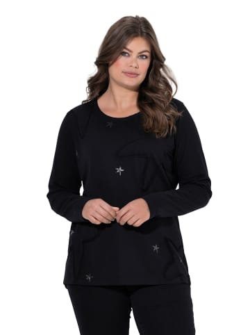 LAURASØN Langarmshirt in schwarz
