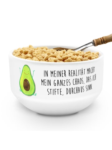Mr. & Mrs. Panda Schälchen Avocado Glücklich mit Spruch in Weiß