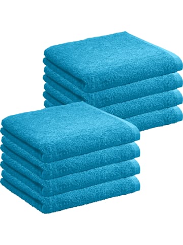 REDBEST Frottier, Leichtfrottier Duschtuch 8er-Pack Oceanside in türkis