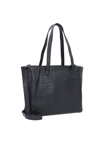 Cowboysbag Cow Crust Bramhall Shopper Tasche Leder 36 cm in croco black