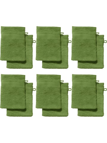 REDBEST Frottier Waschhandschuh 12er-Pack Chicago in grün
