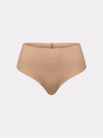 Erlich Textil  MIT OFFENEN KANTEN Brazil String CASUAL COTTON HIGH WAIST BRAZIL STRING in ton