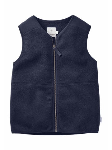 Hessnatur Fleece Weste in dunkelblau