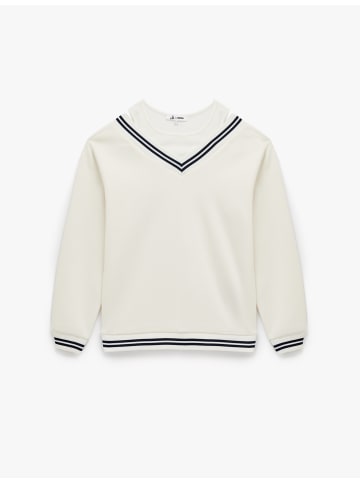KOTON SWEATSHIRTS in Ekru