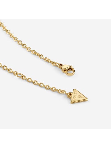 Guess Damen-Kette Flower Charms Goldfarben