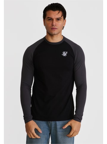 SikSilk Long Sleef in black/grey