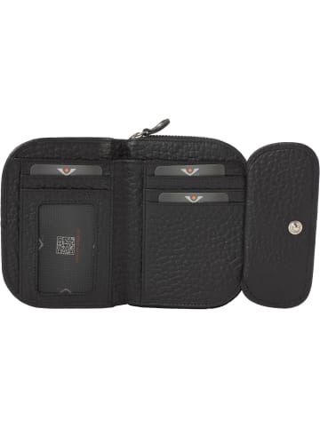 VLD VOi Leather Design Hirsch Randa Geldbörse Leder 13 cm in schwarz