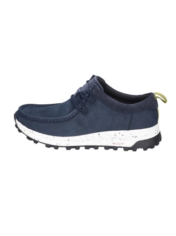 Clarks Mokassin Schnürschuhe in Blau