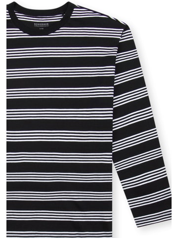 Schiesser Schlafanzug Nightwear in Schwarz