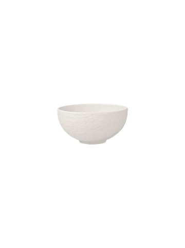 Villeroy & Boch 4er Set Suppen Bol Manufacture Rock Blanc in Weiß Ø 12,5 cm in weiß