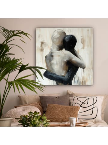 MuchoWow Leinwand Bilder Verbundene Figuren