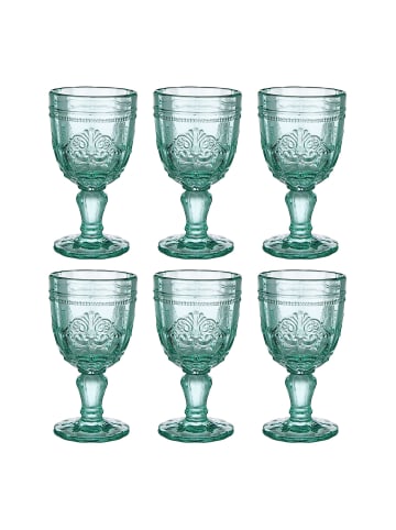 Butlers Weinglas VICTORIAN 6er-Set in Grün