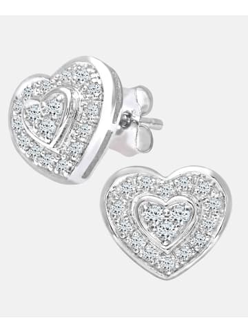 Diamant L'éternel Ohrringe aus 375 Weißgold mit Diamant