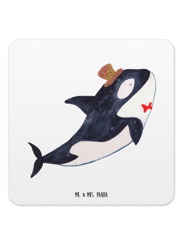 Mr. & Mrs. Panda Tischuntersetzer Orca Zylinder ohne Spruch in Weiß