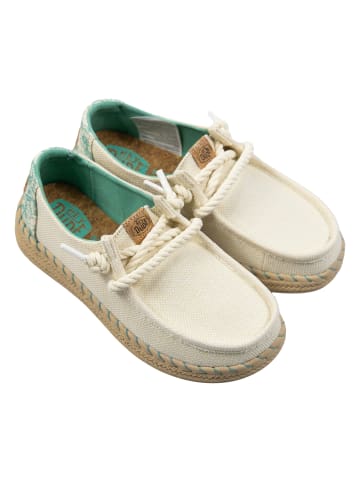 Hey Dude Wendy Espadrille Hibiscus in Beige
