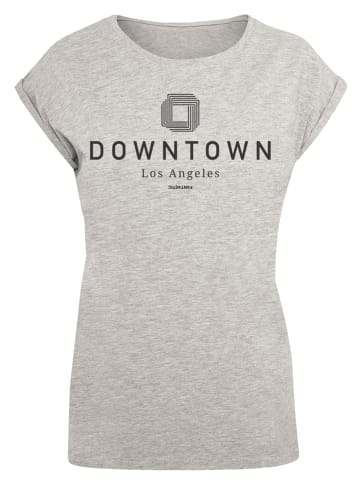 F4NT4STIC T-Shirt PLUS SIZE  Downtown LA Muster in grau meliert