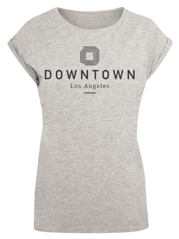 F4NT4STIC T-Shirt PLUS SIZE  Downtown LA Muster in grau meliert