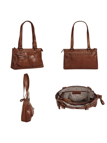 SPIKES & SPARROW Handtasche in cognac