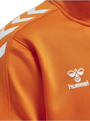 Hummel Sweatshirt Mit Kurzem Reißverschluss Hmlcore Xk Half Zip Poly Sweat in ORANGE TIGER