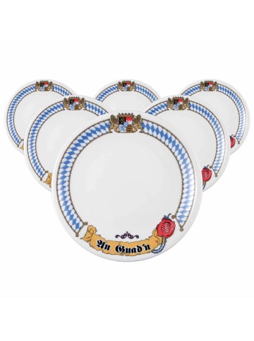 Seltmann Weiden 6er Set Frühstücksteller Compact Bayern ø 19 cm in bunt