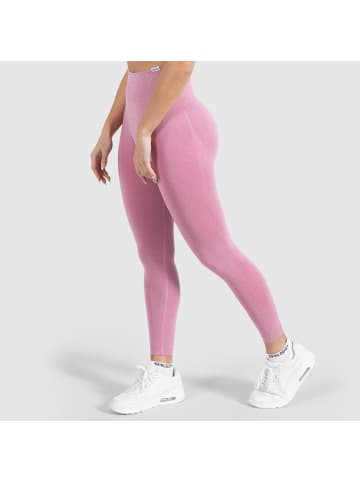 SMILODOX Leggings Amaze Scrunch Pro in Dunkelpink Melange