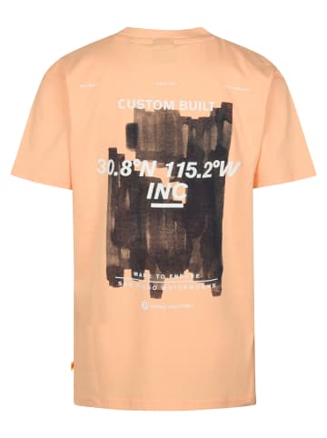 Petrol Industries T-Shirt mit Rückenprint Vaquero in Orange