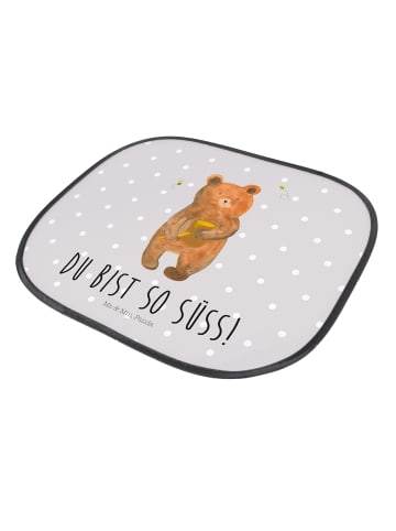 Mr. & Mrs. Panda Sonnenschutz Autoscheibe Bär Honig mit Spruch in Grau Pastell