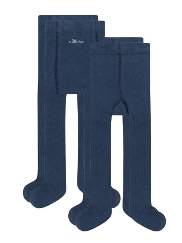 S. Oliver Strumpfhose 2er Pack originals baby in blau