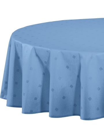 Erwin Müller Baumwollmischung Tischdecke Neuss in blau
