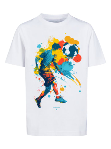 F4NT4STIC T-Shirt Fußballer in weiß