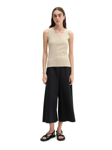Marc O'Polo V-Neck-Top slim in Linen Beige