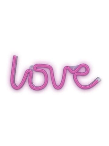 COFI 1453 Neon LED Zeichen Licht Batterie / USB LED Licht Home Leuchtschild Nachtlicht Love - Pink in Pink