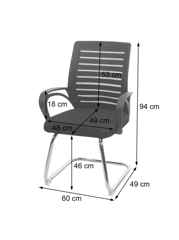 MCW 2er-Set Konferenzstuhl K51, Rot