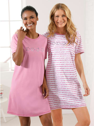 WITT WEIDEN Sleepshirts in erika + erika-gestreift