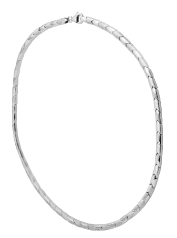 Adeliás Damen Halskette aus 925 Silber mit Zirkonia 45 cm in silber