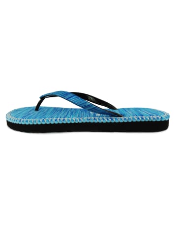 Brasileras Zehentrenner "Hip Marbled" in Blau