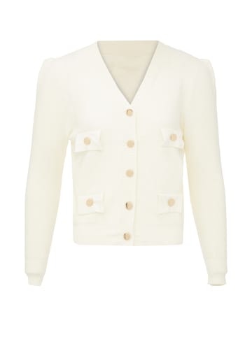 NALLY Strickjacke in Wollweiss