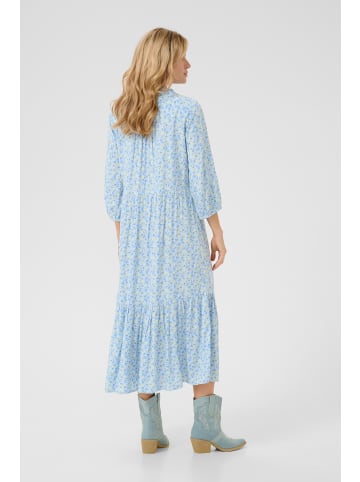 Cream Kleid CRTiah A-shape in Blue Yellow Small Floral