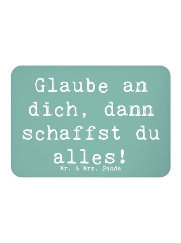 Mr. & Mrs. Panda Magnet Spruch Angst überwinden mit Spruch in Meeresbrise
