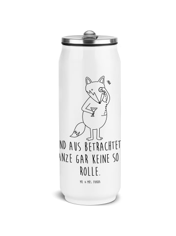 Mr. & Mrs. Panda Getränkedosen Trinkflasche Fuchs Lord mit Spruch in Weiß